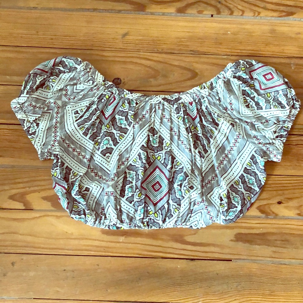 Forever 21 printed cropped top